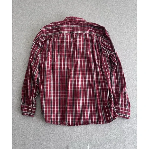 Wrangler Rugged Wear Check Plaid Button Down Shirt Sz Large Western Comfort Gorp - Picture 5 of 12